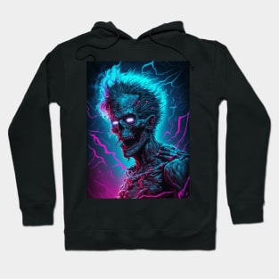 Neon Cyberpunk Zombie Hoodie